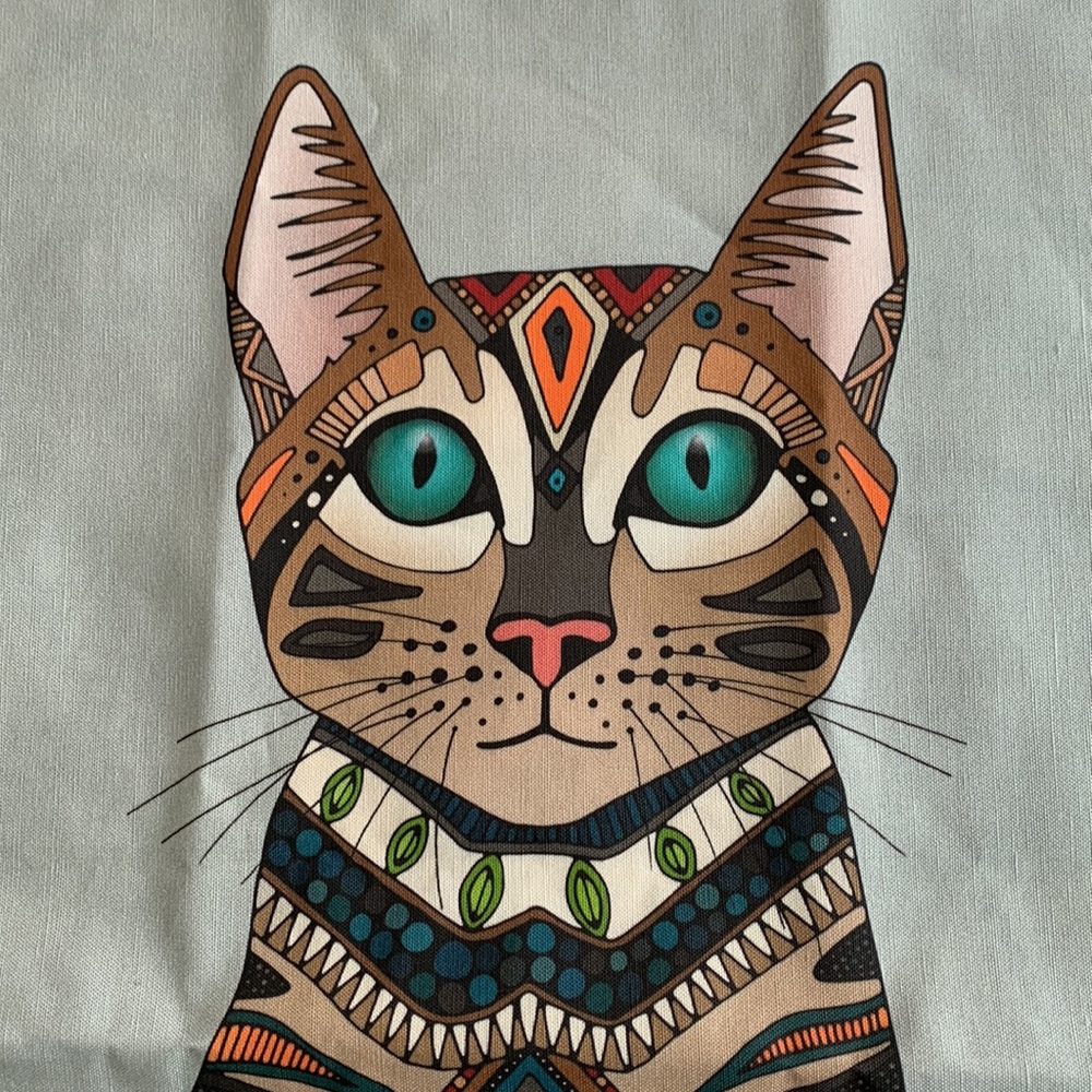 Cosmic Cat tea towel brand new!